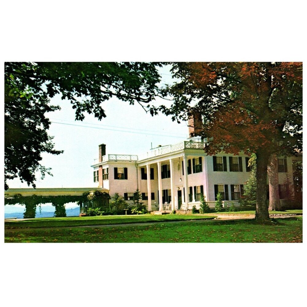 Postcard Chrome era Birthplace of Hannibal Hamlin Paris Hill Paris Maine